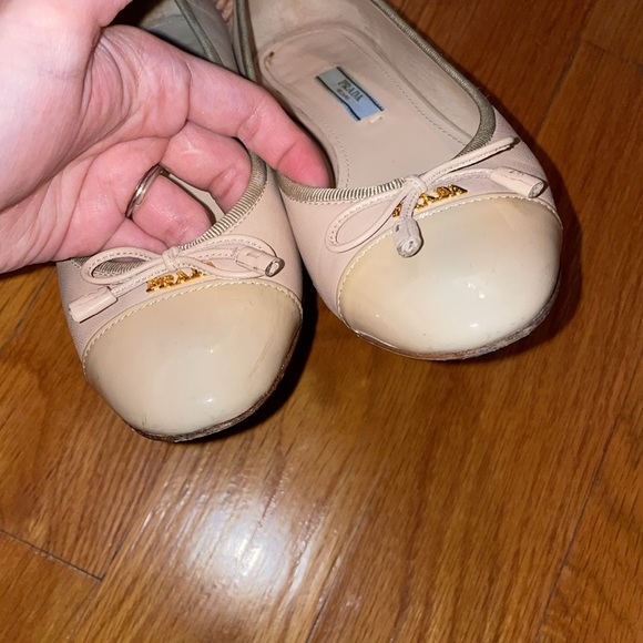 Prada patent leather blush/nude flats - Picture 5 of 8